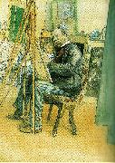 Carl Larsson spegelbild Sweden oil painting artist